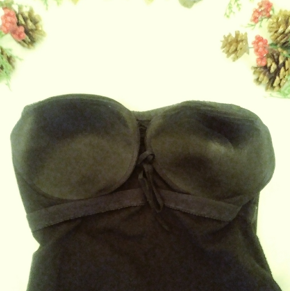 Jantzen Classics strapless black swimsuit - Picture 3 of 4